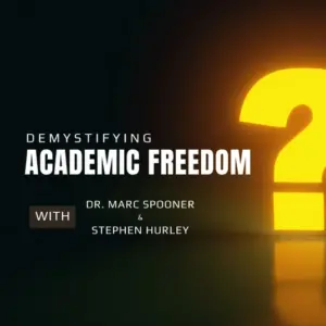 Logo for demystifying academic freedom podcast