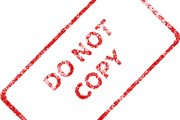 Do Not Copy stamp