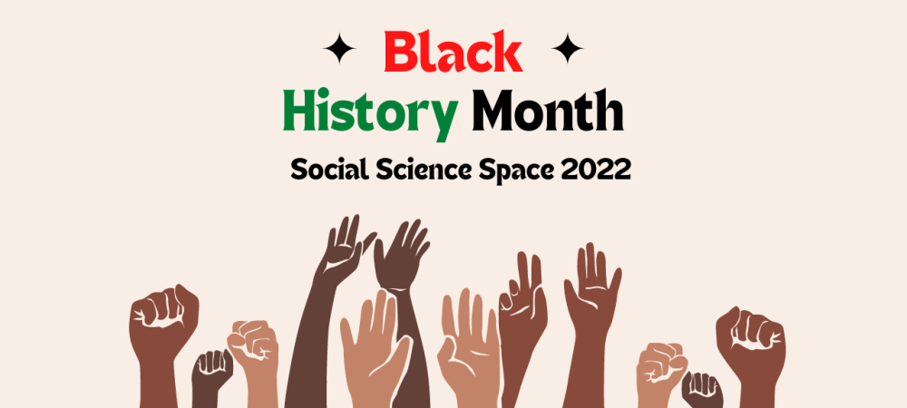 Black Minimalist Hand Illustration Happy Black History Month