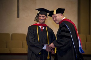 graduate student getting degree
