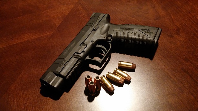 Pistol with bullets