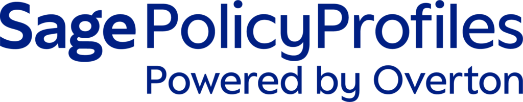 Logo for Sage Policy Profiles Powered By Overton