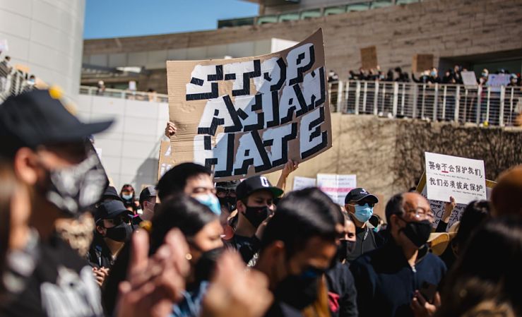 Protest against anti-asian hate