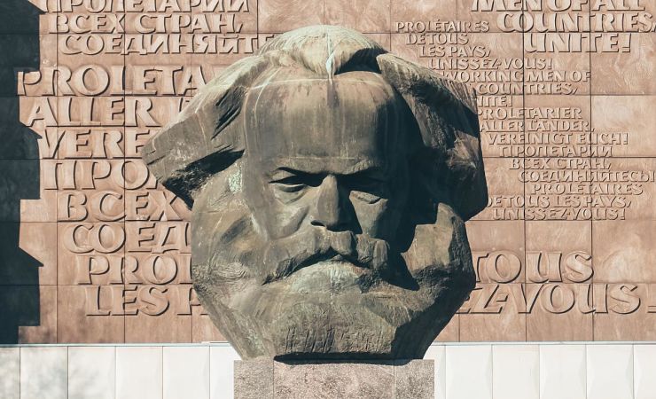 Bust of Karl Marx's head