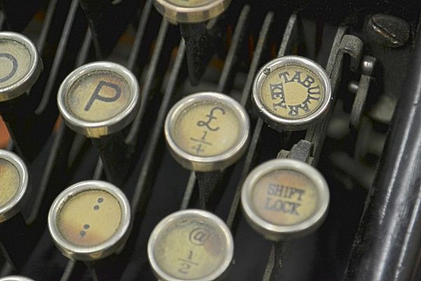 typewriter keys